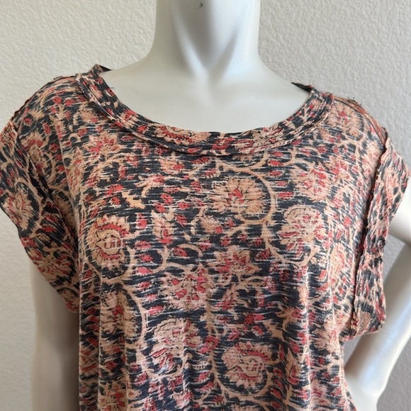 Free People High Tide Dual Print High/Low Top - Picture 10 of 13